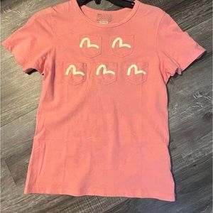 pink evisu tee